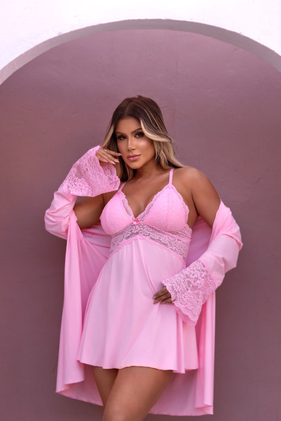 Rob Liganete Manga Longa – Elegância e Conforto