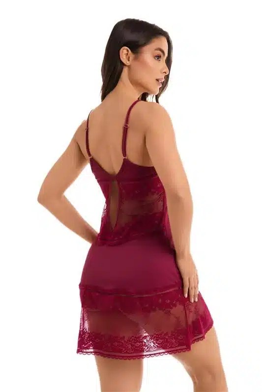 CAMISOLA EM LIGANETE COM RENDA